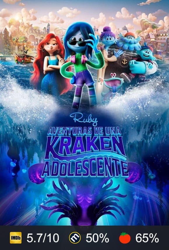 Cartel de Ruby, aventuras de una kraken adolescente