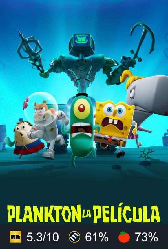 Cartel de Plankton, la película