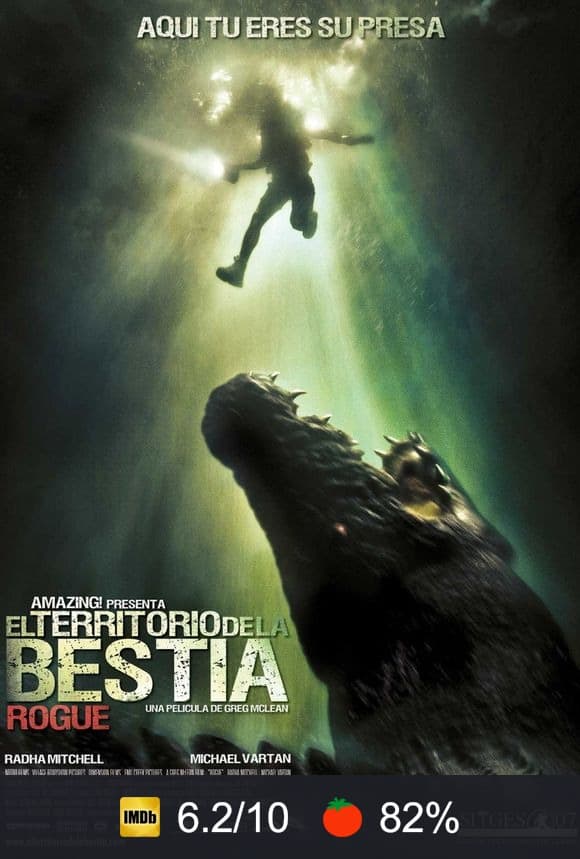 Cartel de El territorio de la bestia