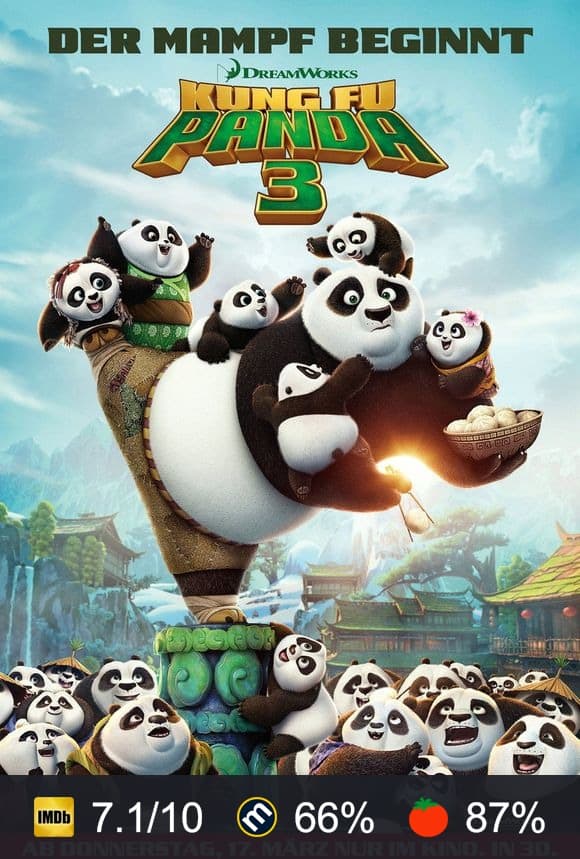 Poster von Kung Fu Panda 3