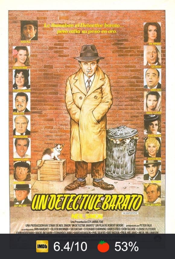 Cartel de Un detective barato