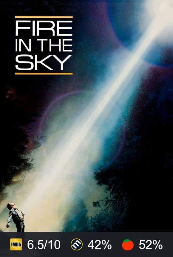 Fire in the Sky poster