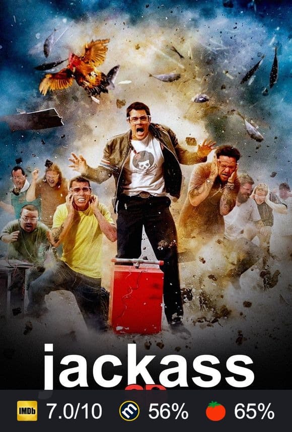 Cartel de Jackass 3D