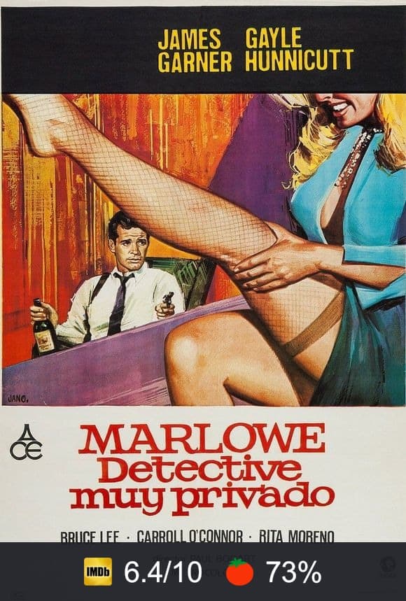 Cartel de Marlowe, detective muy privado