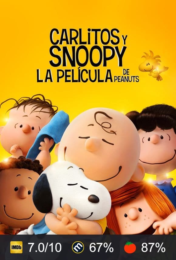 Cartel de Carlitos y Snoopy: La película de Peanuts