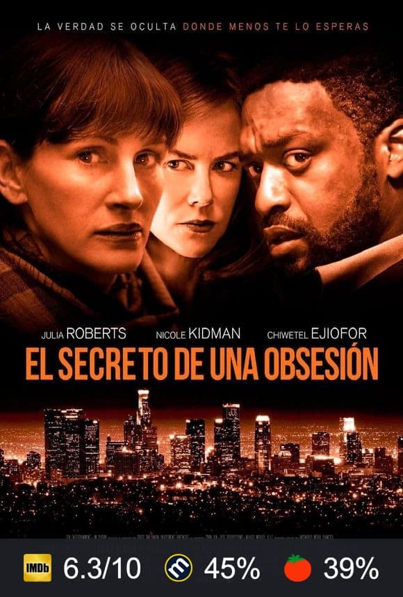 Cartel de El secreto de una obsesión