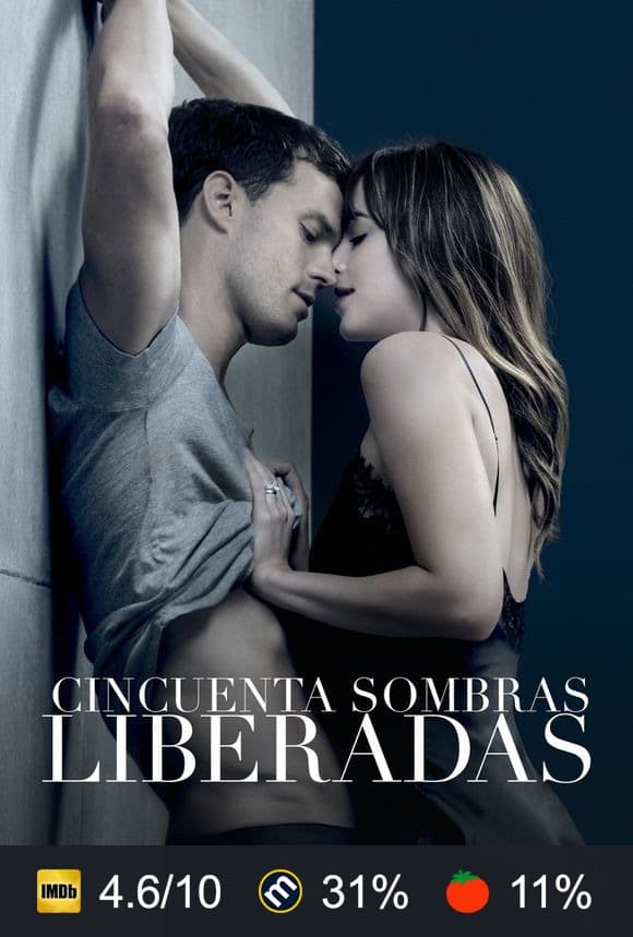 Cartel de Cincuenta sombras liberadas