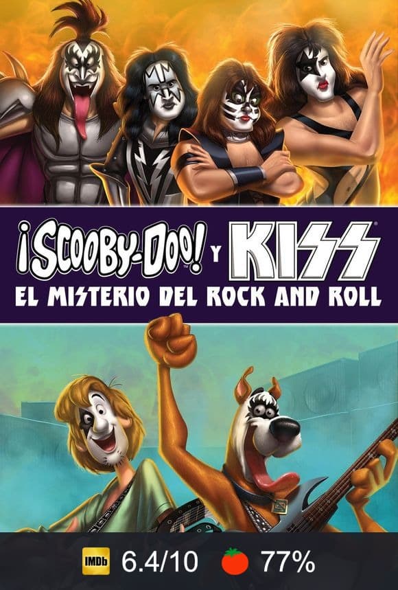 Cartel de ¡Scooby Doo! conoce a Kiss: Misterio a ritmo de Rock and Roll
