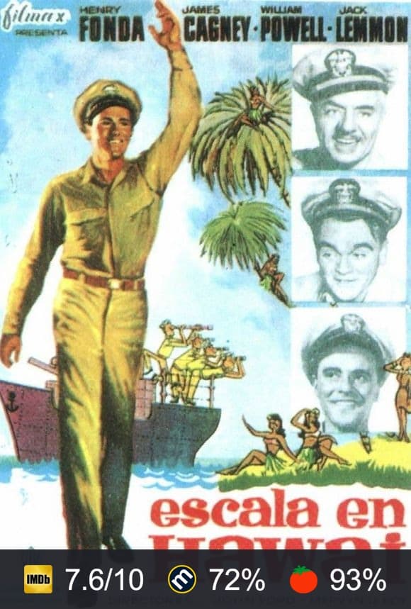 Cartel de Escala en Hawai
