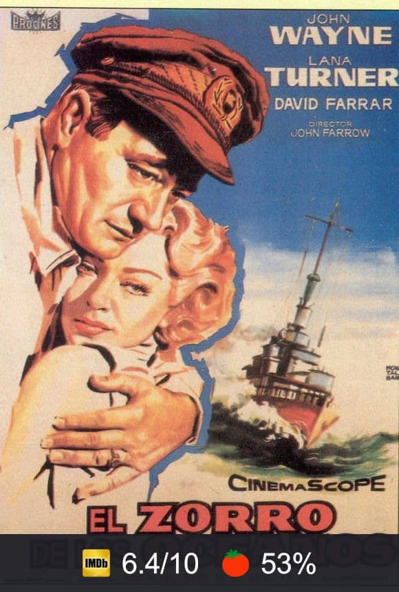 Cartel de El zorro de los océanos
