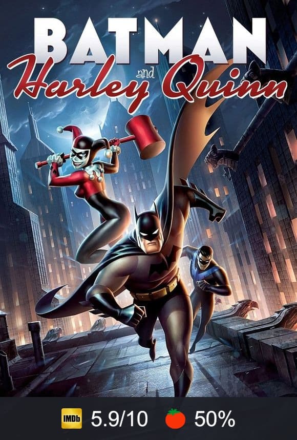 Poster von Batman und Harley Quinn