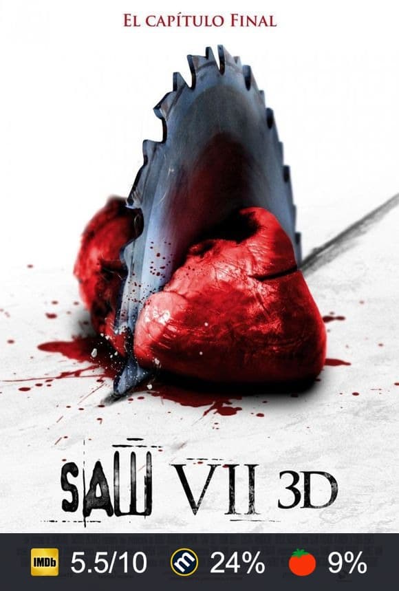 Cartel de Saw VII