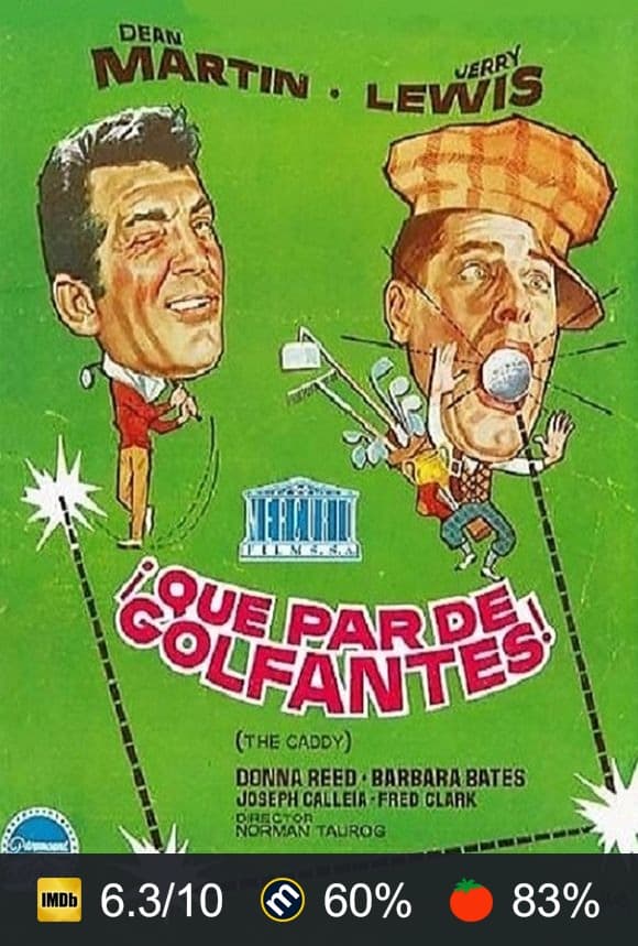 Cartel de ¡Qué par de golfantes!