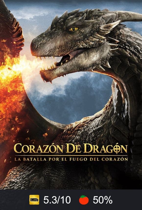 Cartel de Dragonheart 4: Corazón de fuego