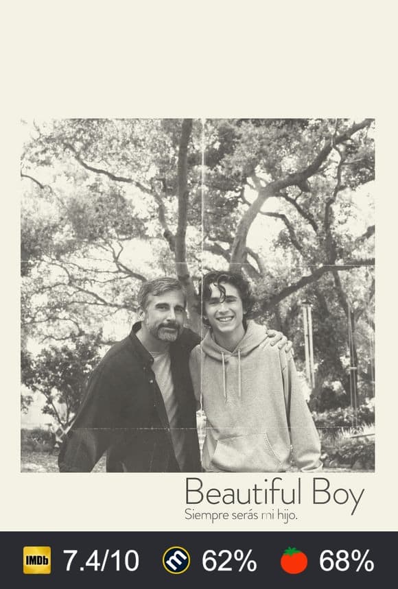 Cartel de Beautiful Boy: siempre serás mi hijo