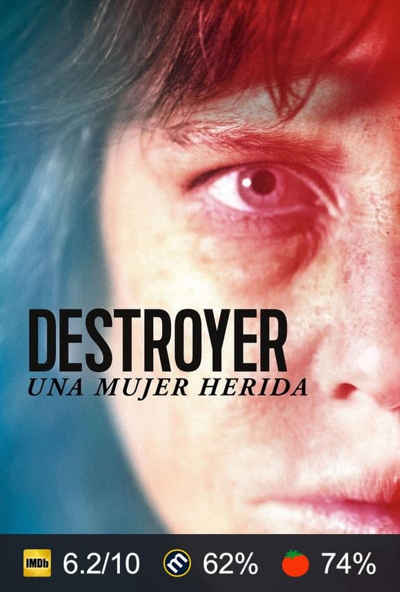 Cartel de Destroyer. Una mujer herida