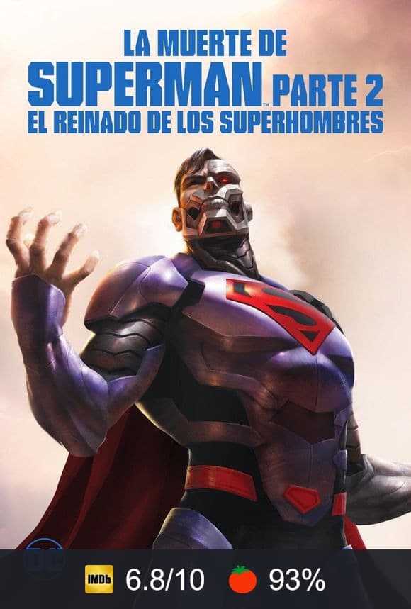 Cartel de La muerte de Superman - Parte 2: el reinado de los superhombres