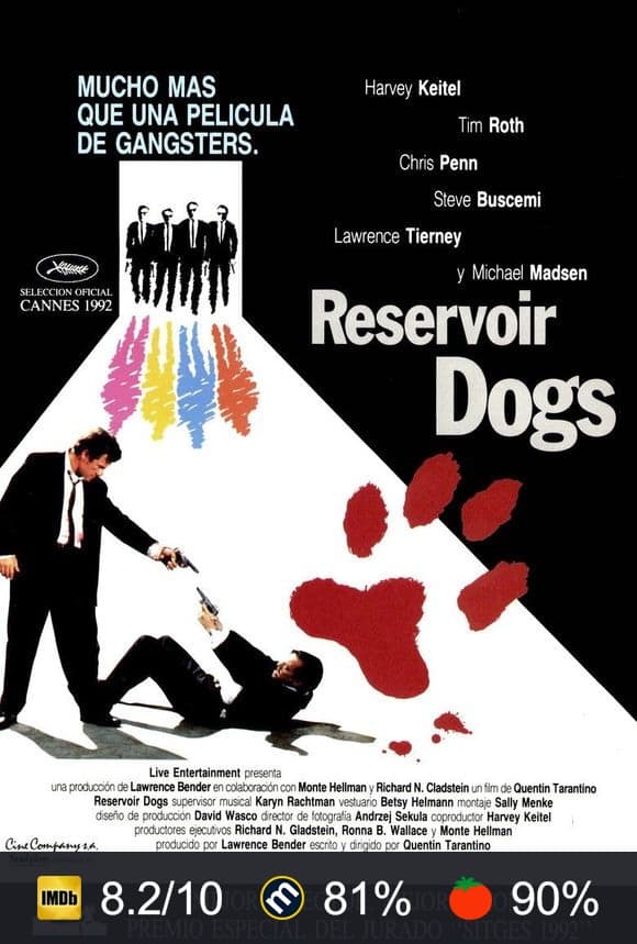 Cartel de Reservoir Dogs