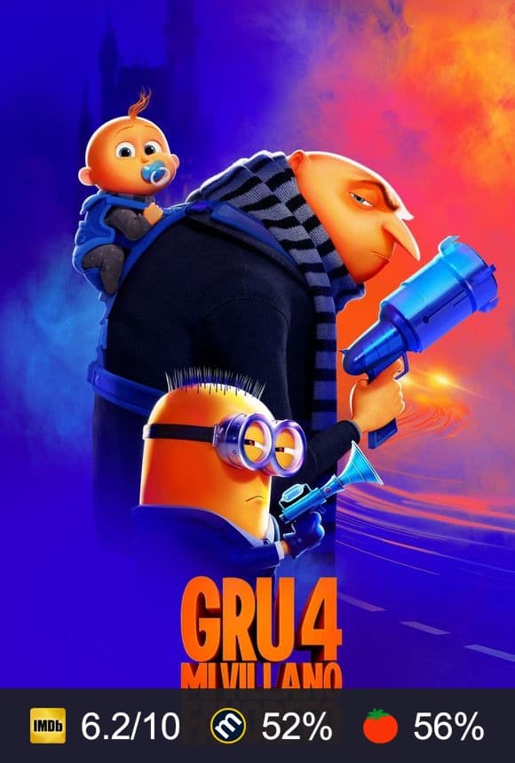 Cartel de Gru 4. Mi villano favorito