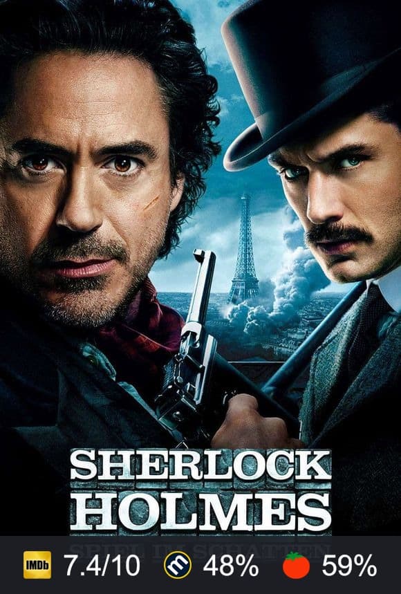 Poster von Sherlock Holmes - Spiel im Schatten