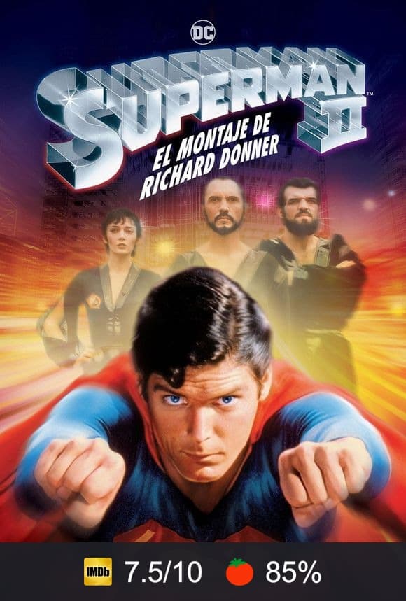 Cartel de Superman II: El montaje de Richard Donner