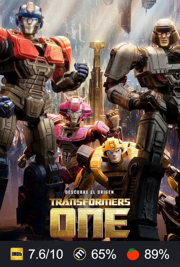 Cartel de Transformers One