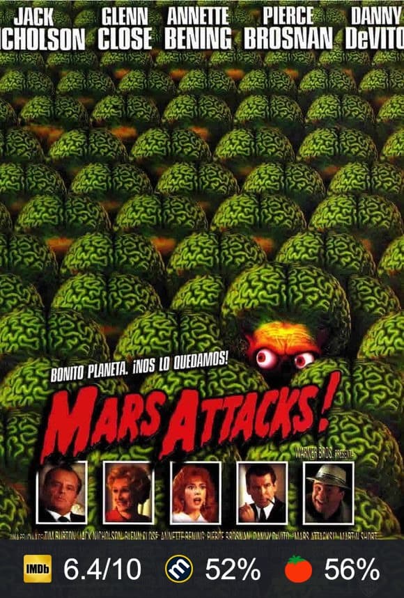 Cartel de Mars Attacks!