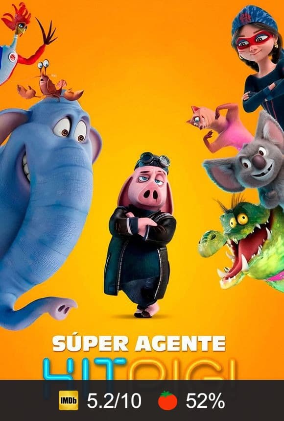 Cartel de Super agente Hitpig