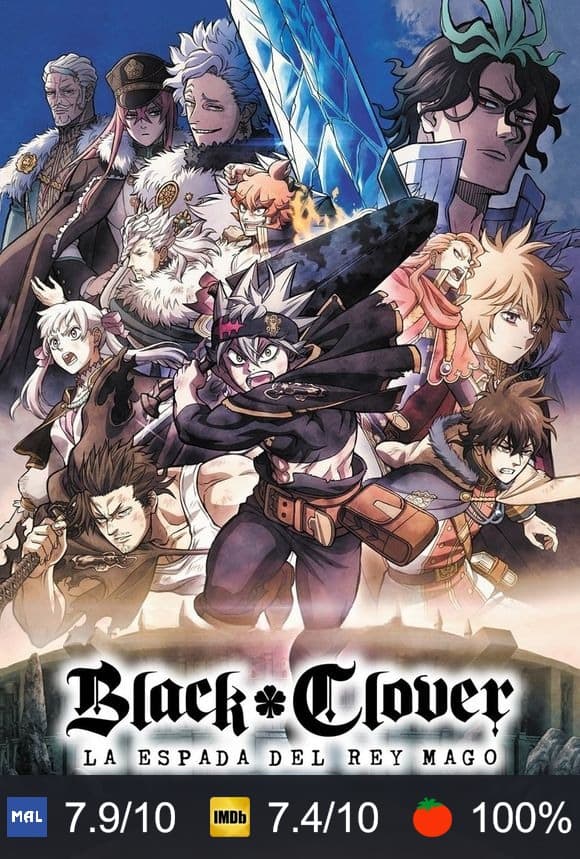 Cartel de Black Clover: La espada del rey mago