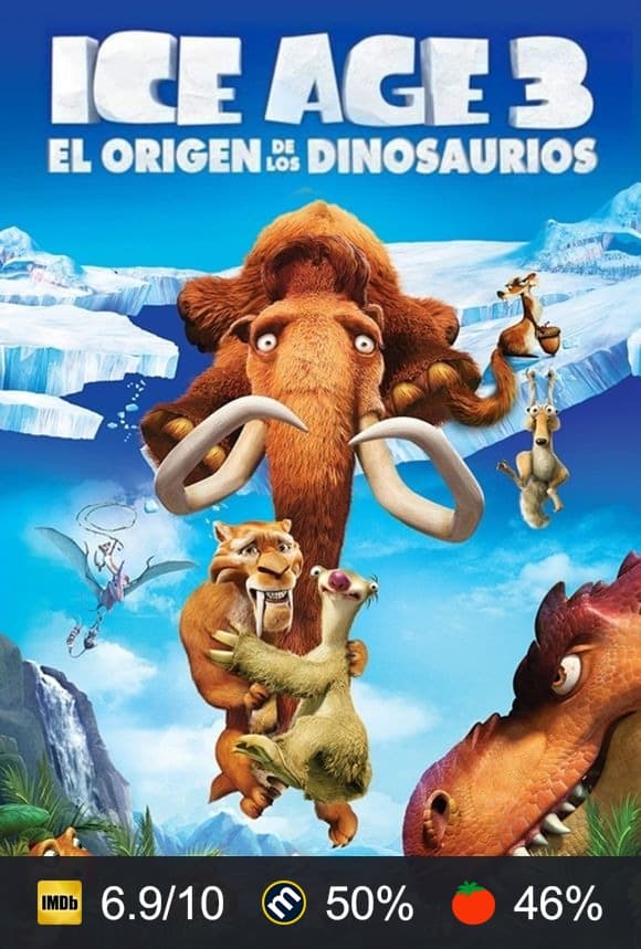 Cartel de Ice Age 3: El origen de los dinosaurios