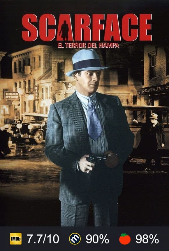 Cartel de Scarface, el terror del Hampa