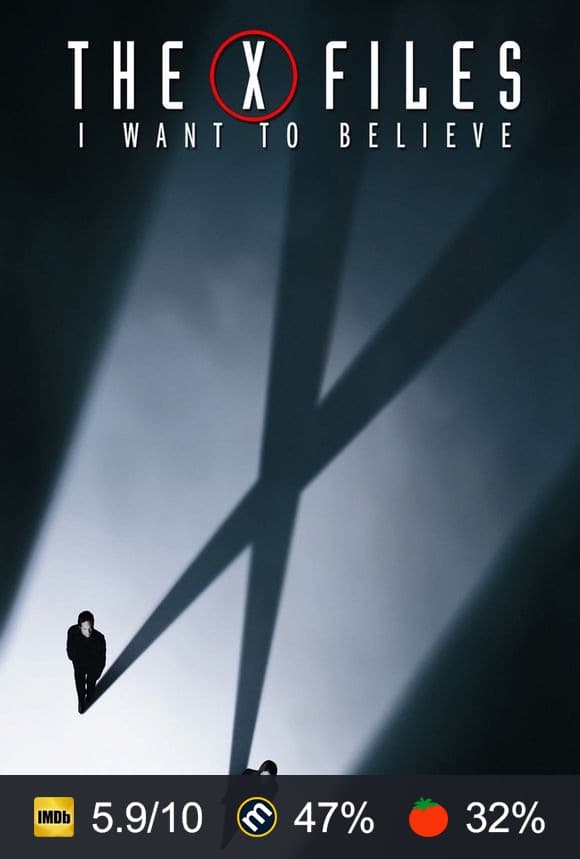 The X-Files: I Want to Believe poster