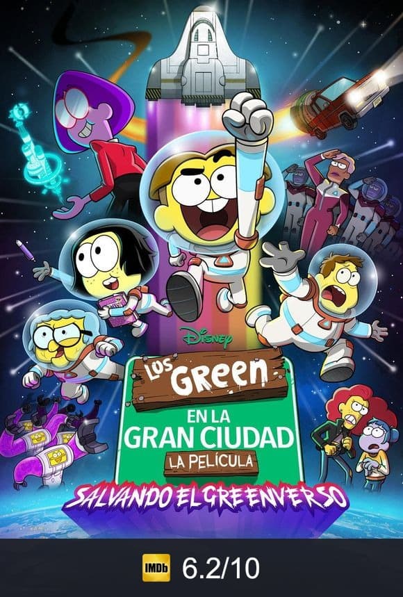 Cartel de Los Green en la gran ciudad, la película: Salvando el Greenverso