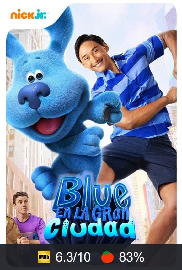 Cartel de La Gran Aventura De Blue En La Ciudad