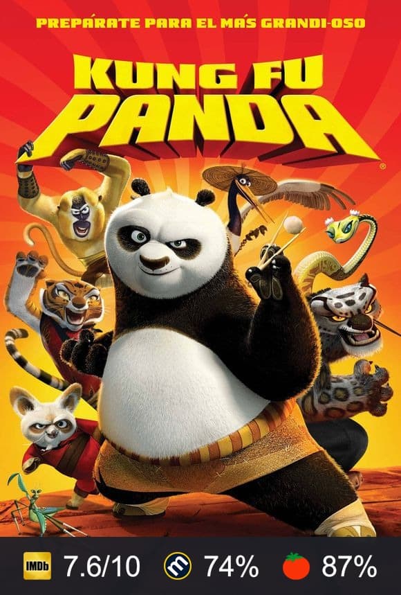 Cartel de Kung Fu Panda