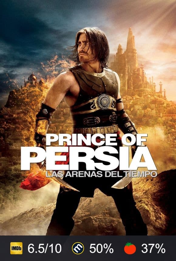 Cartel de Prince of Persia: Las arenas del tiempo
