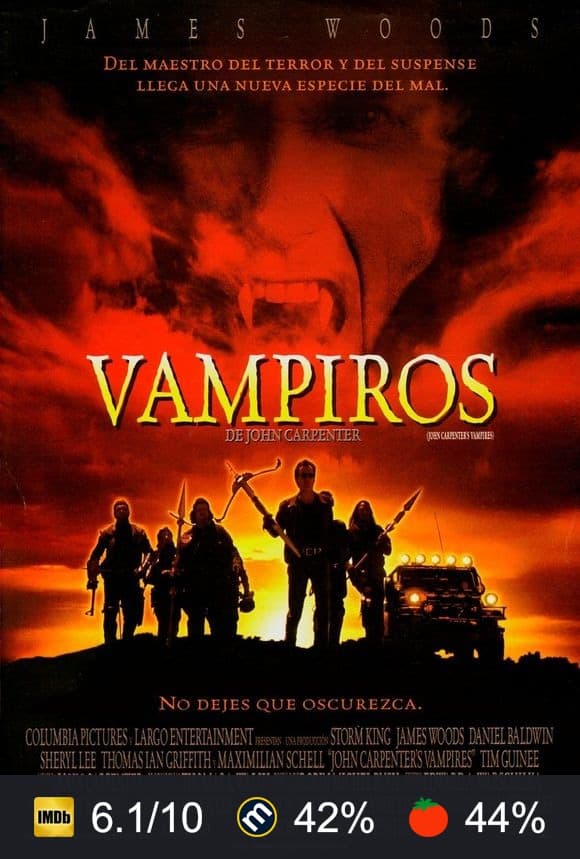 Cartel de Vampiros de John Carpenter