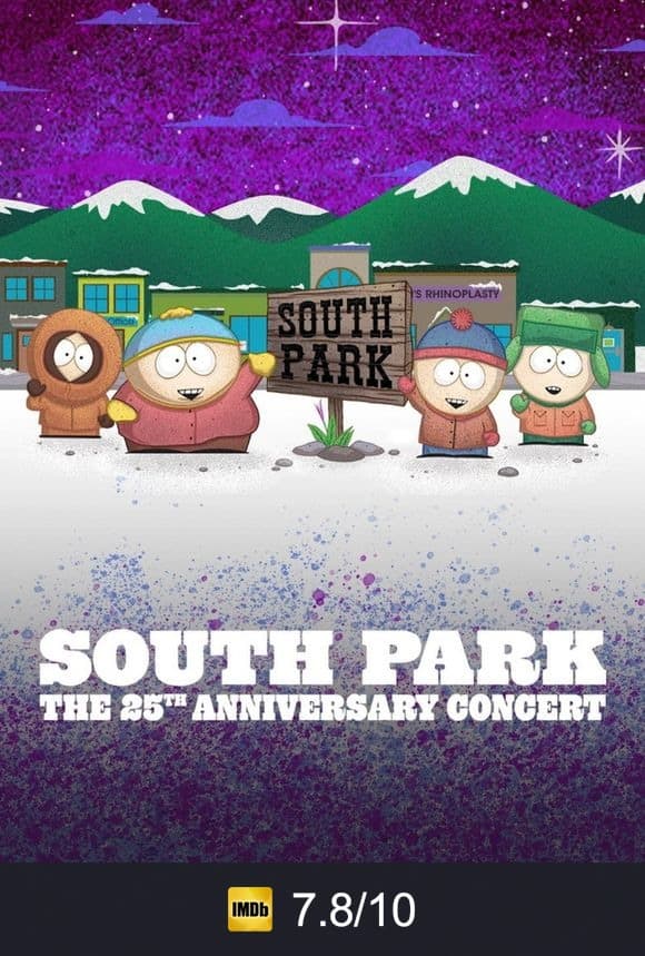 Cartel de South Park: El concierto del 25º aniversario