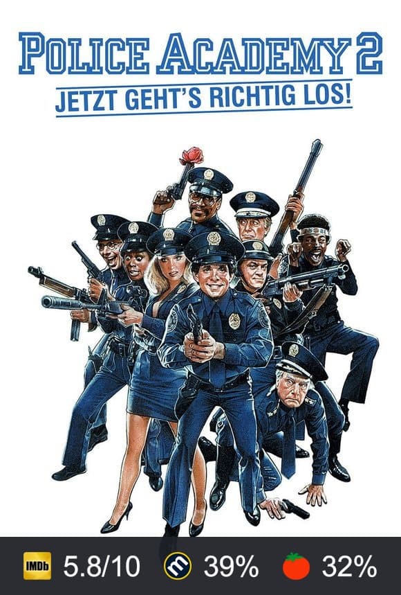 Poster von Police Academy 2 - Jetzt geht’s erst richtig los