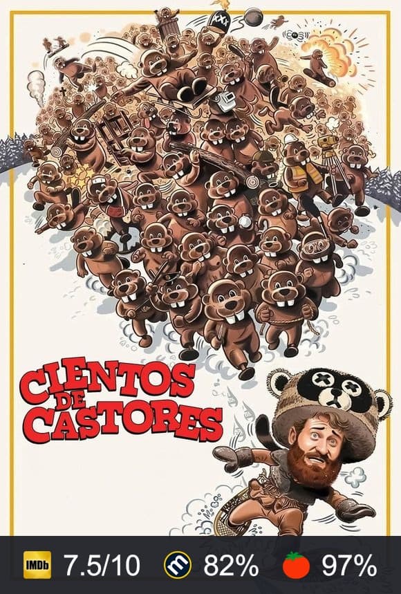 Cartel de Cientos de castores