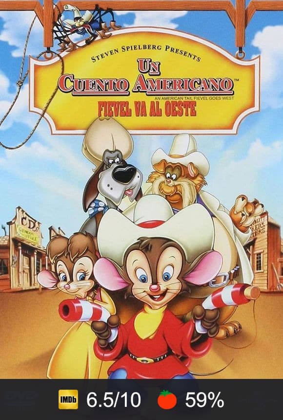 Cartel de Fievel va al Oeste