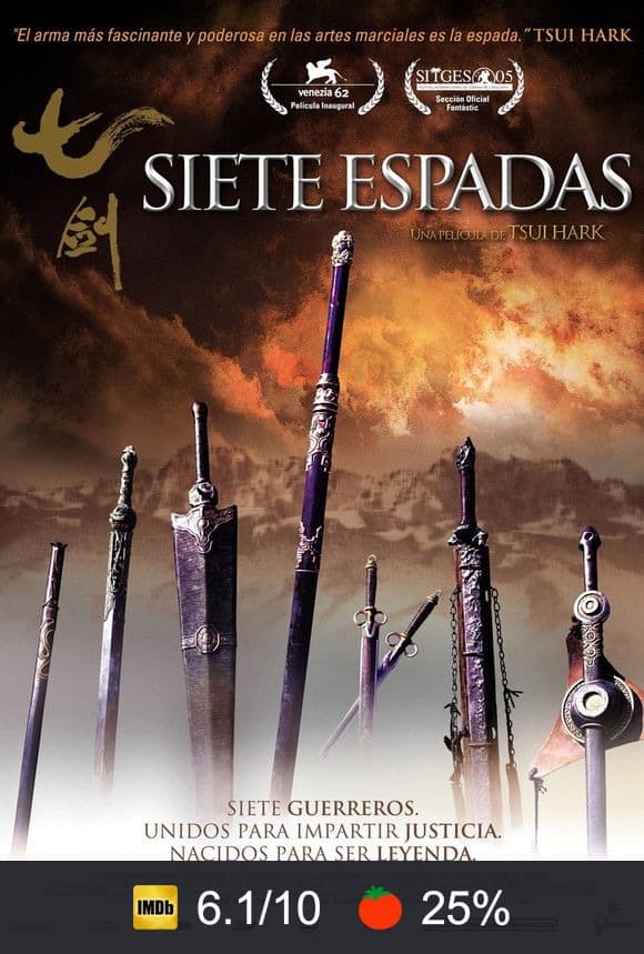 Cartel de Siete espadas