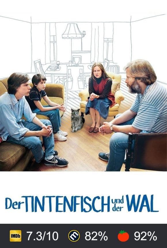 Poster von Der Tintenfisch und der Wal