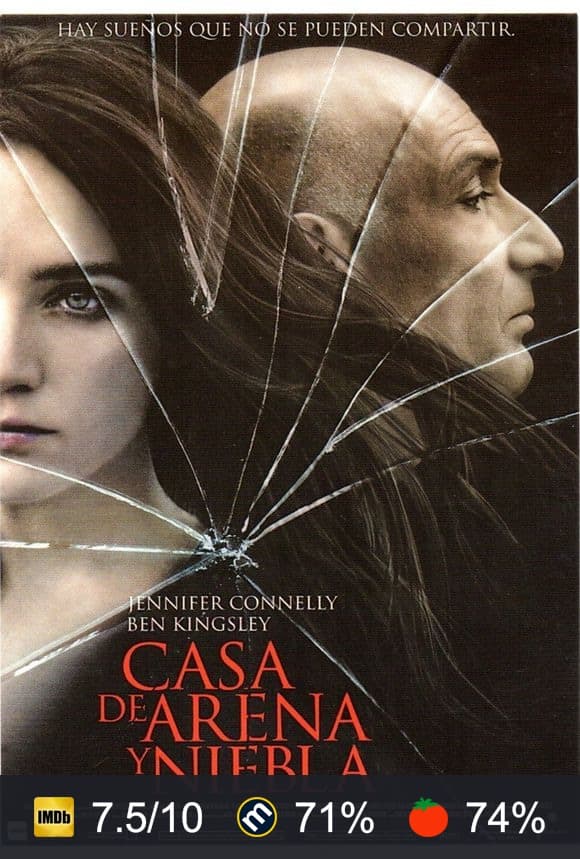 Cartel de Casa de arena y niebla
