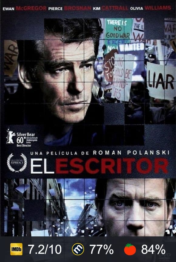 Cartel de El escritor