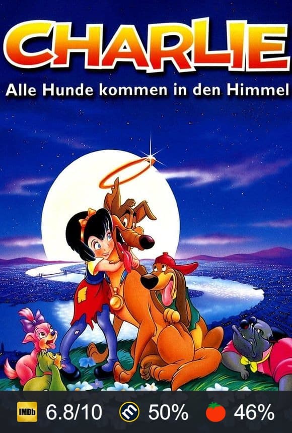 Poster von Charlie - Alle Hunde kommen in den Himmel