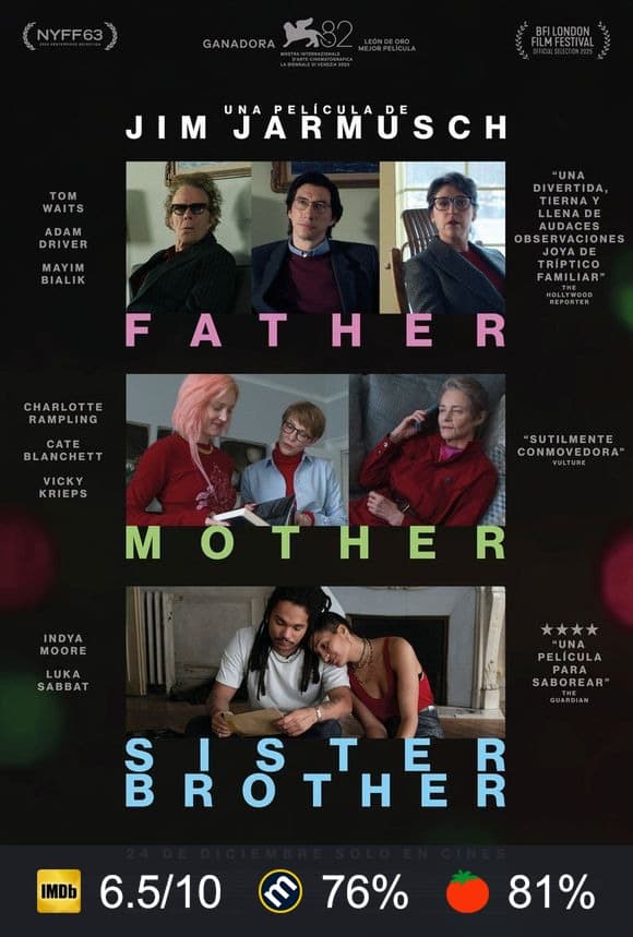 Cartel de Padre, madre, hermana, hermano