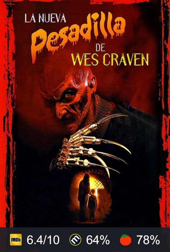Cartel de La nueva pesadilla de Wes Craven