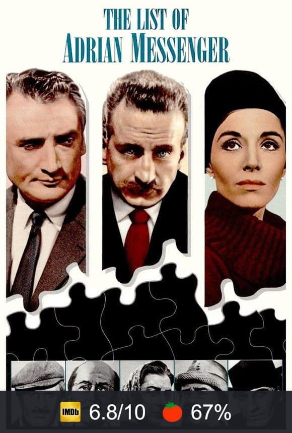 The List of Adrian Messenger poster