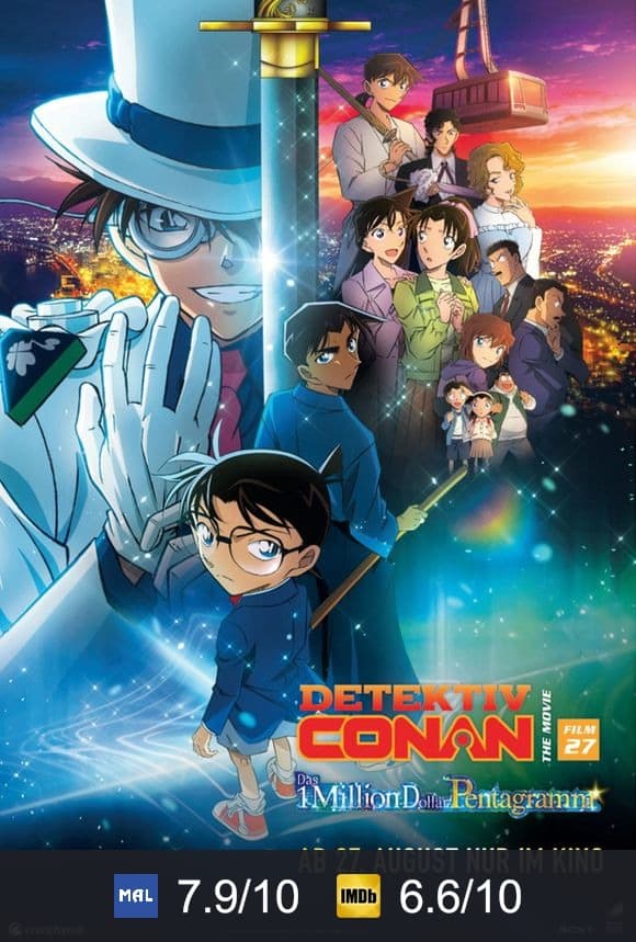 Poster von Detektiv Conan: Das 1-Million-Dollar-Pentagramm